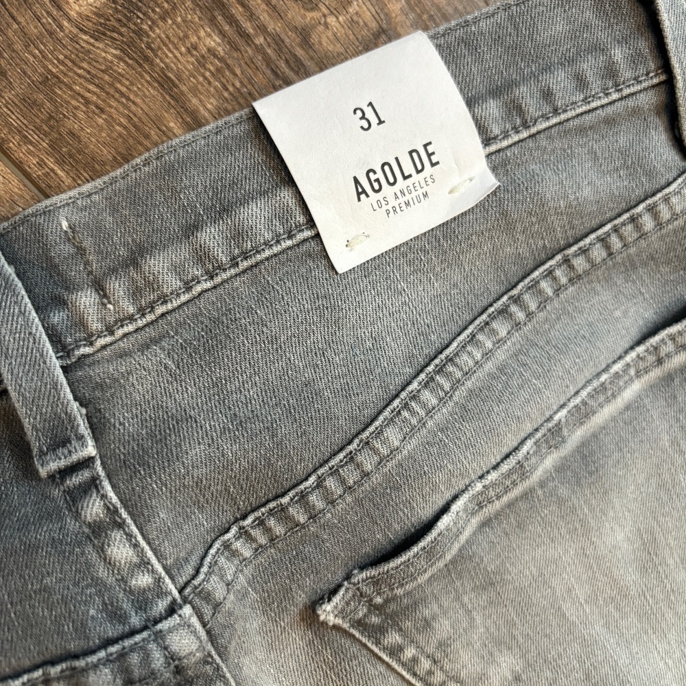 NEW AGOLDE Slim Fit Bedford Grey Denim Women's Size 31 - Picture 5 of 16